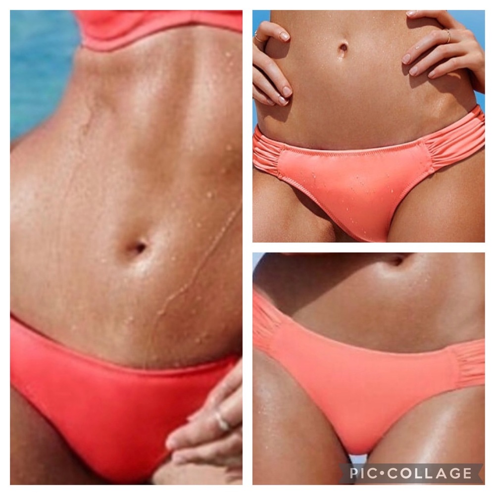 Victoria’s Secret Knockout Coral Bikini Bottom. Medium.